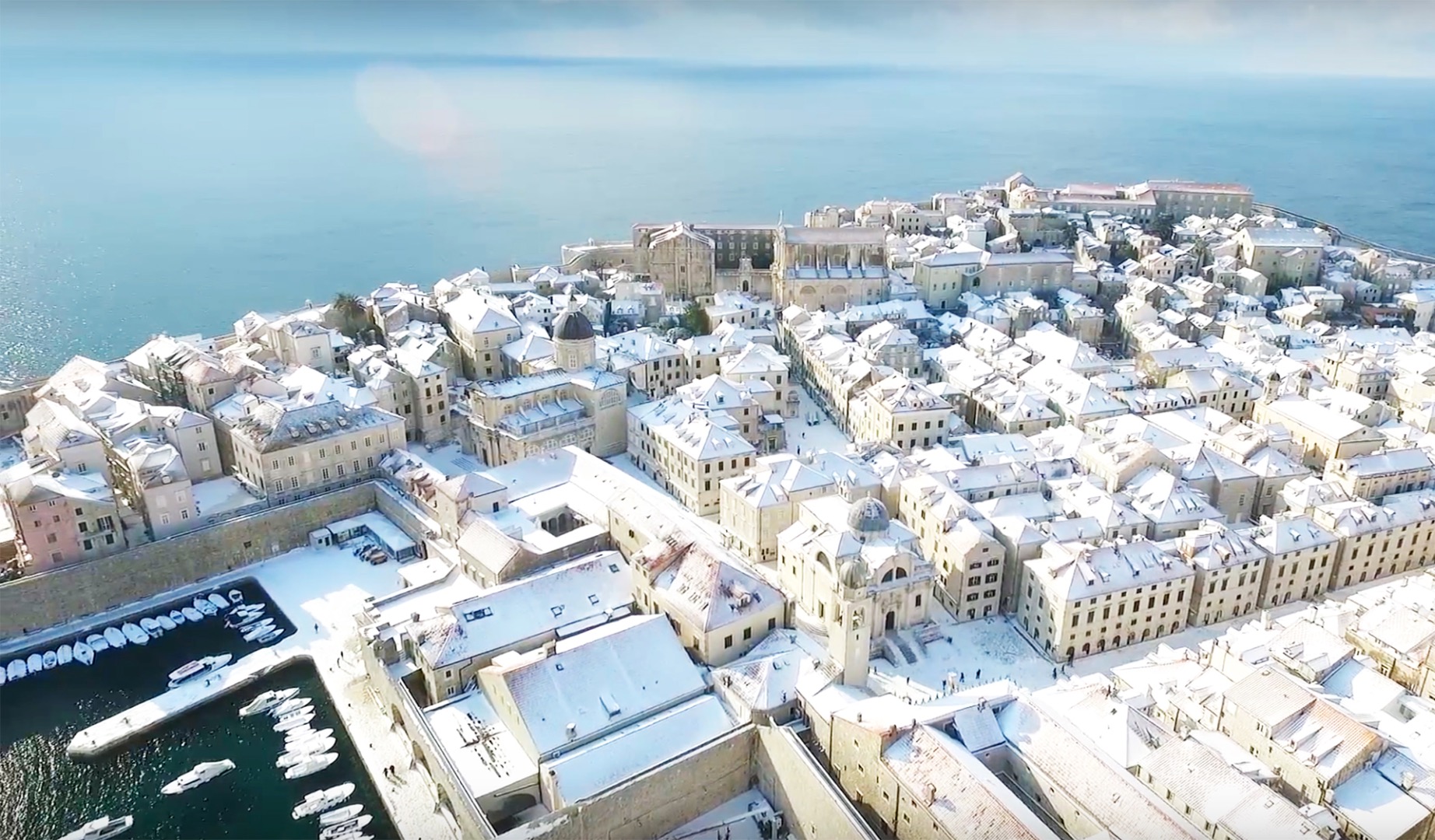 Ненадолго снег может лечь даже в южном Дубровнике
